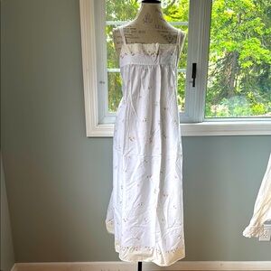 Liz Claiborne White Floral Nightgown